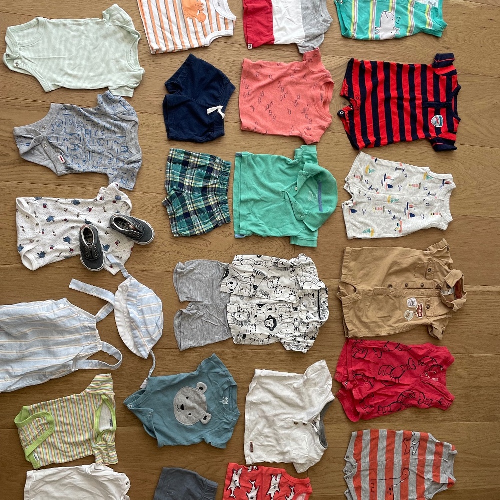 2) 3 month baby boy huge bundle lot clothes!!